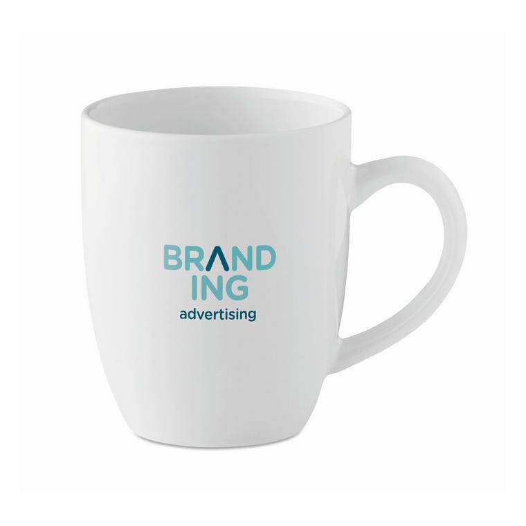 Cană modernă din ceramică TRENT Alb