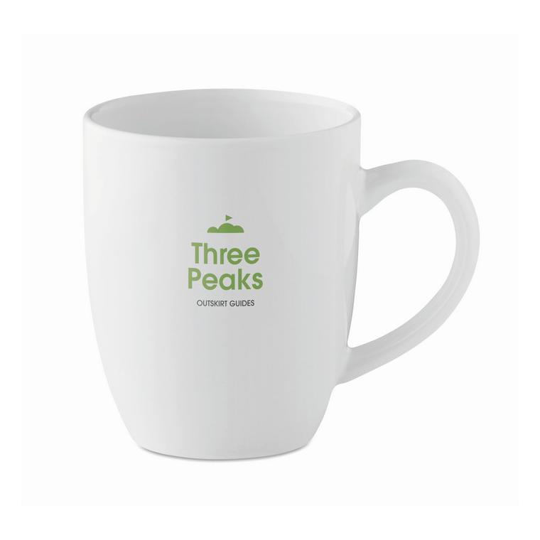 Cană modernă din ceramică TRENT Alb