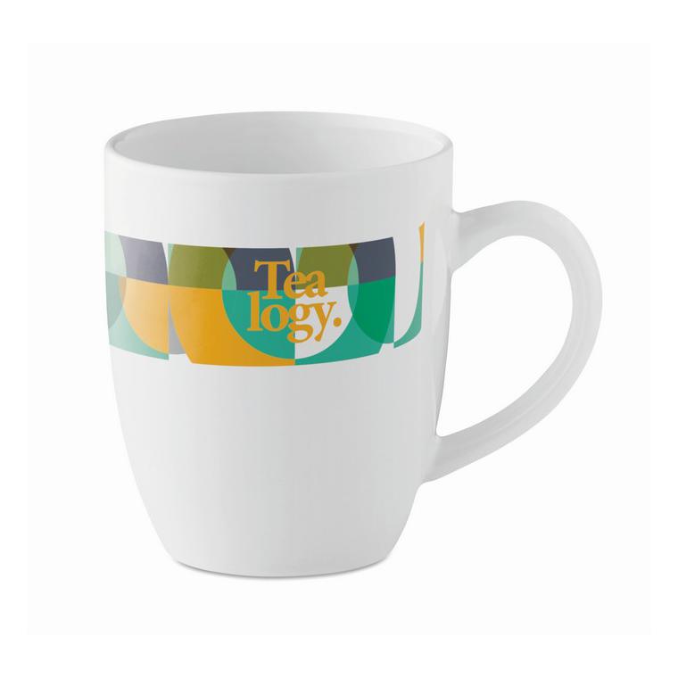 Cană modernă din ceramică TRENT Alb