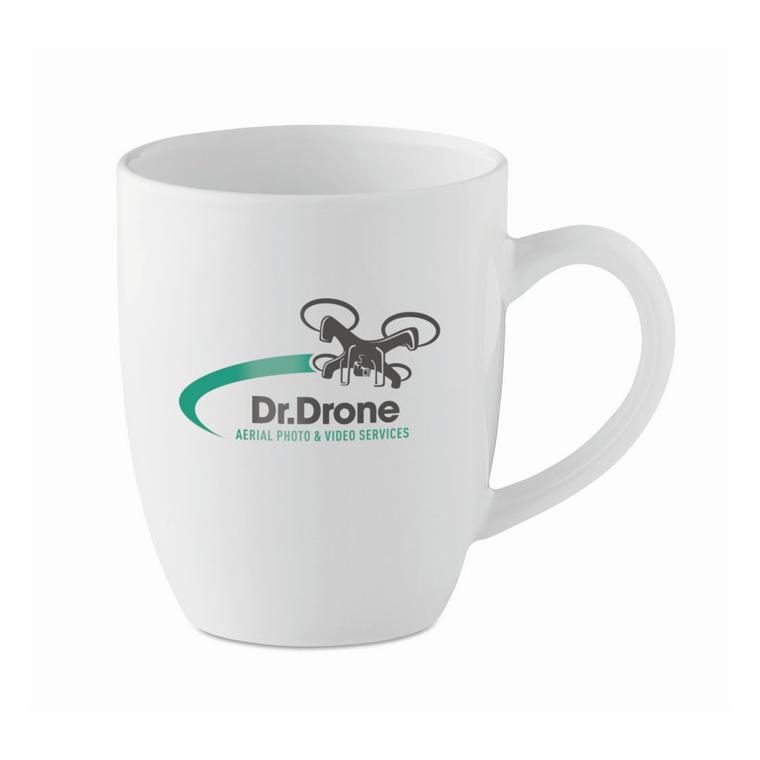 Cană modernă din ceramică TRENT Alb