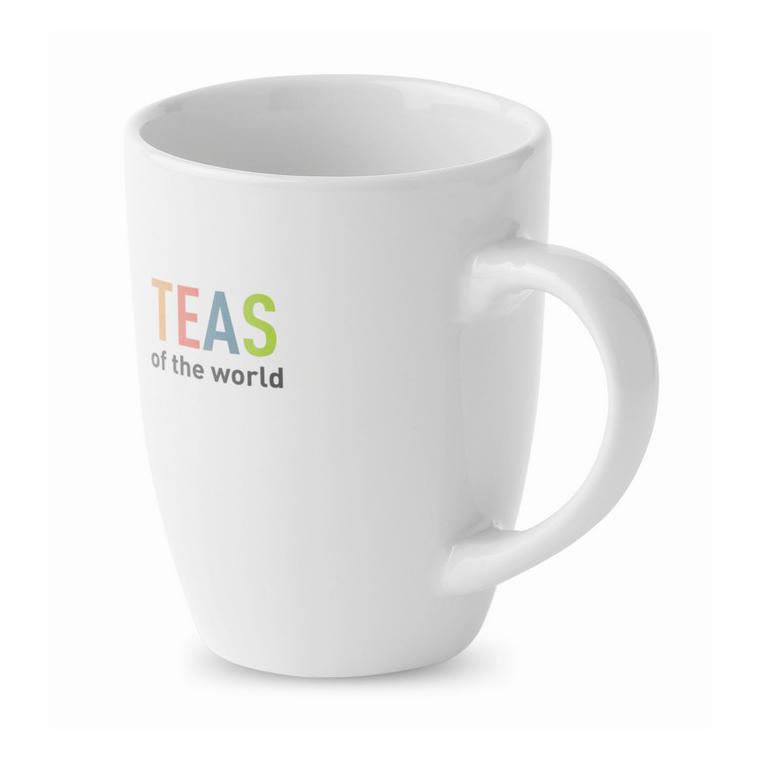 Cană modernă din ceramică TRENT Alb