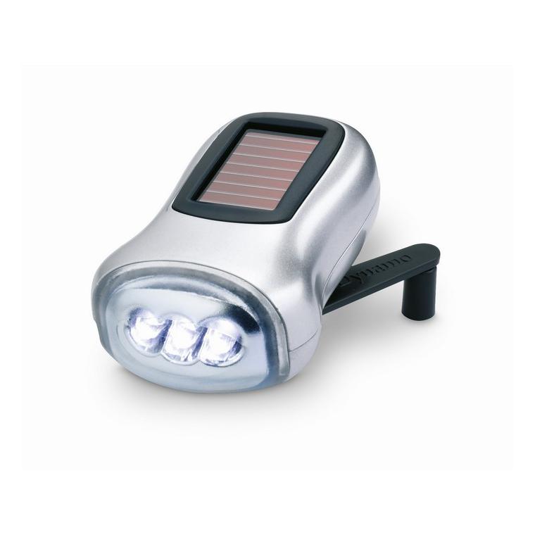 Lanternă dynam-electrică DYNASOL Argintiu mat