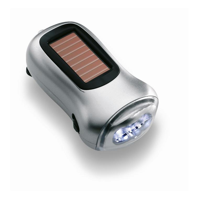 Lanternă dynam-electrică DYNASOL Argintiu mat