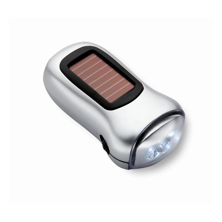 Lanternă dynam-electrică DYNASOL Argintiu mat