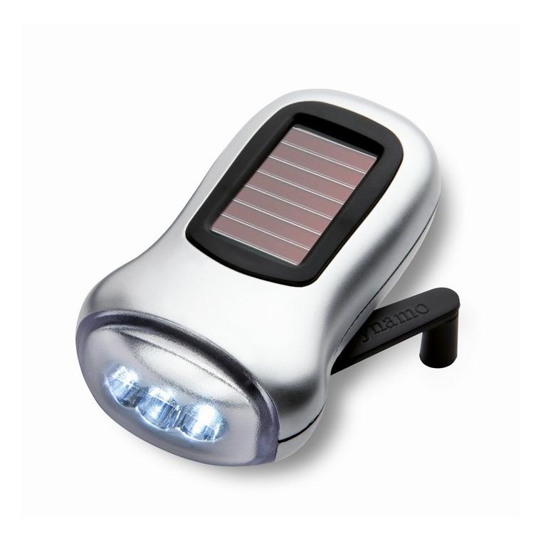 Lanternă dynam-electrică DYNASOL Argintiu mat