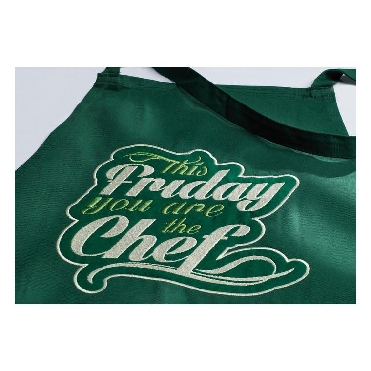 Şorţ bucătărie bumbac KITAB Verde