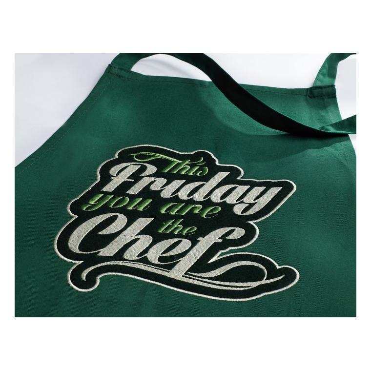 Şorţ bucătărie bumbac KITAB Verde