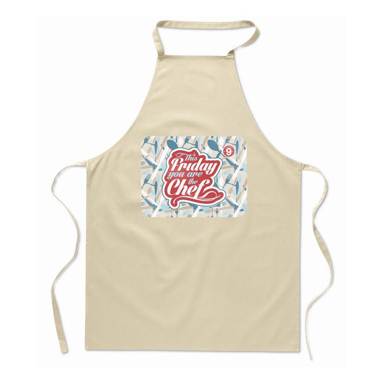 Şorţ bucătărie bumbac KITAB Bej