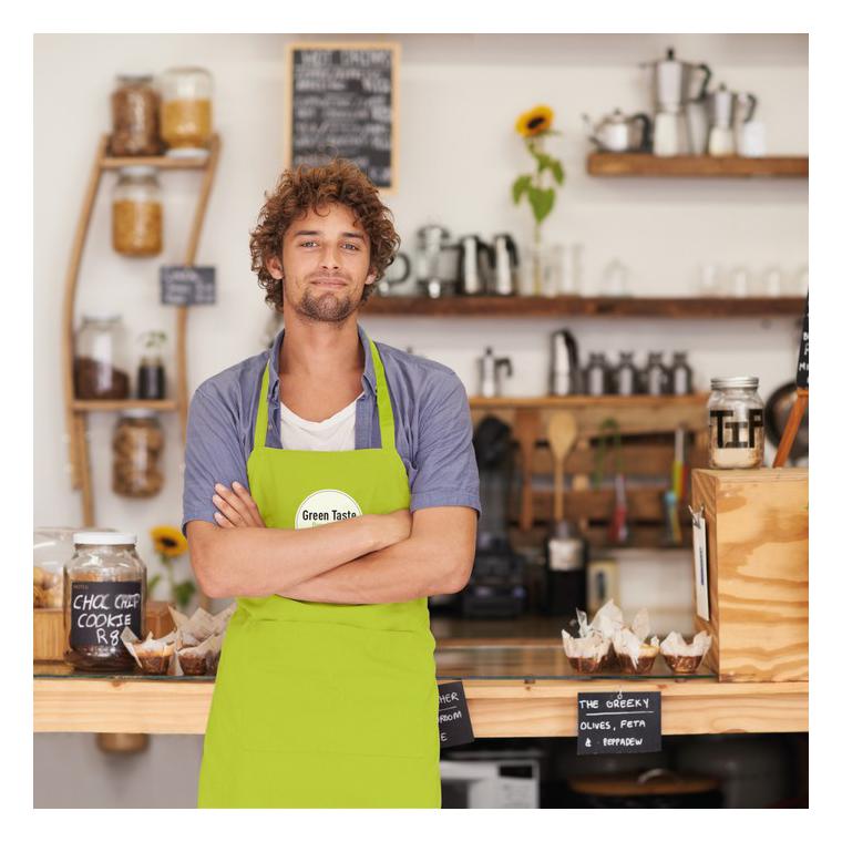 Şorţ bucătărie bumbac KITAB Lime