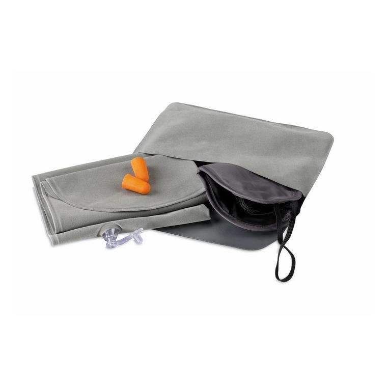 Set pernă, ochelari de noapte TRAVELPLUS Gri