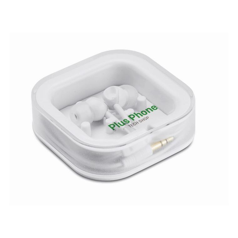 Căşti cu silicon MUSISOFT Alb