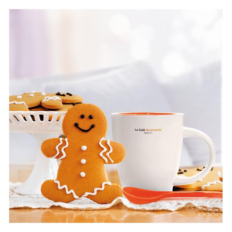 Cană cu linguriţă DUAL Portocaliu