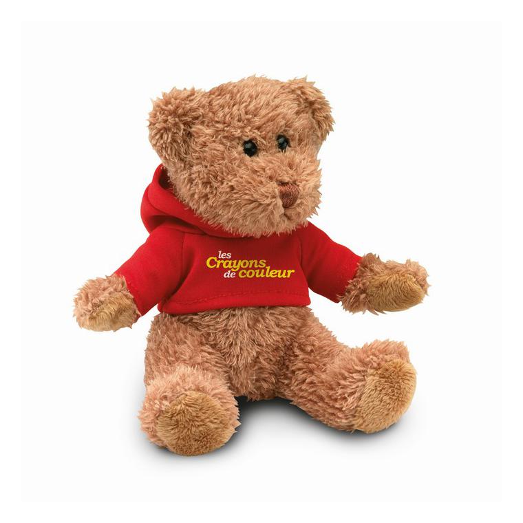 Ursuleț din pluș cu tricou JOHNNY Roșu