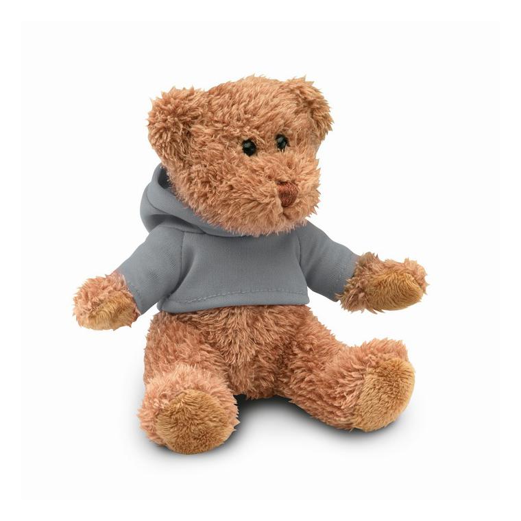 Ursuleț din pluș cu tricou JOHNNY Gri