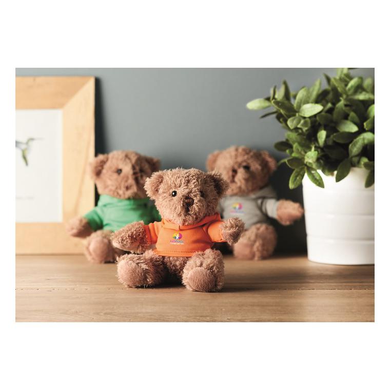 Ursuleț din pluș cu tricou JOHNNY Portocaliu