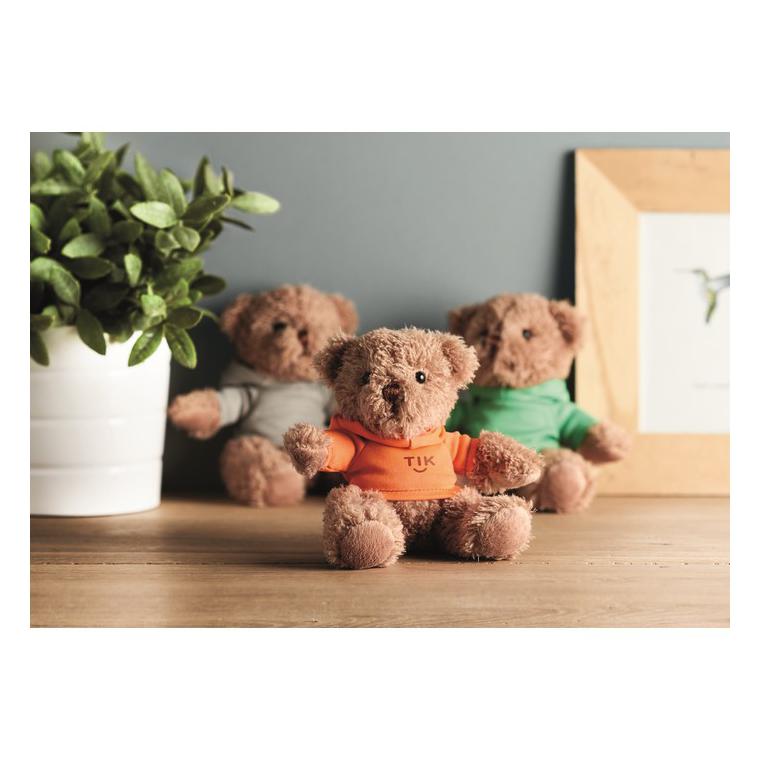 Ursuleț din pluș cu tricou JOHNNY Portocaliu