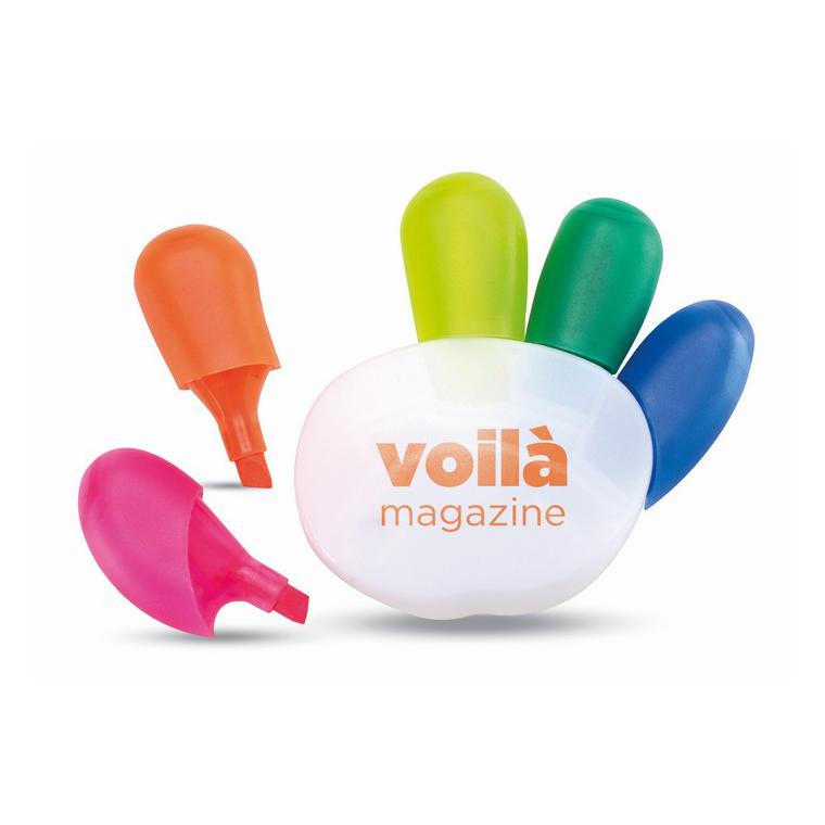 Evidențiator în 5 culori COLORE Multicolor