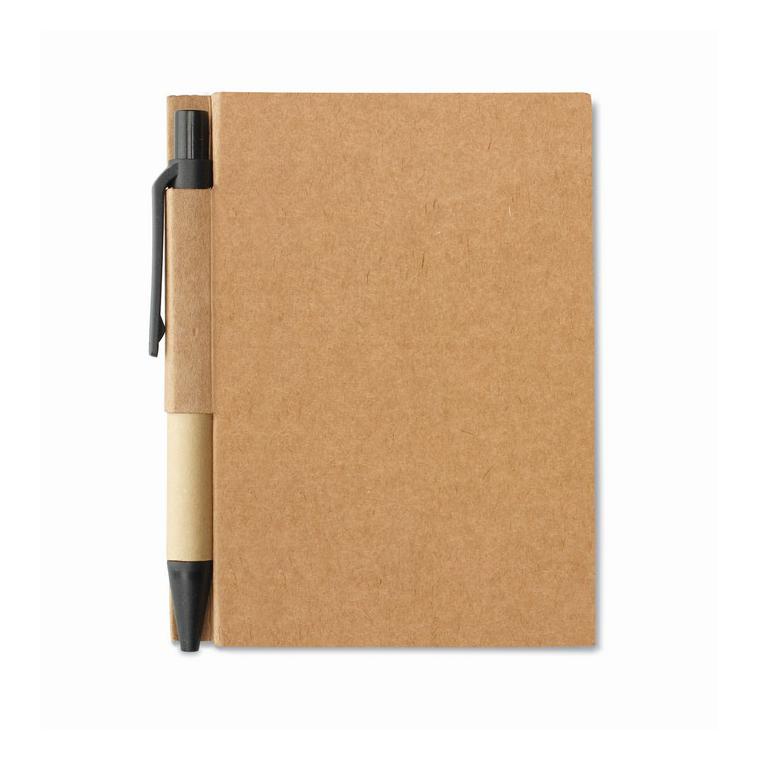 Bloc notițe cu mini pix CARTOPAD Negru