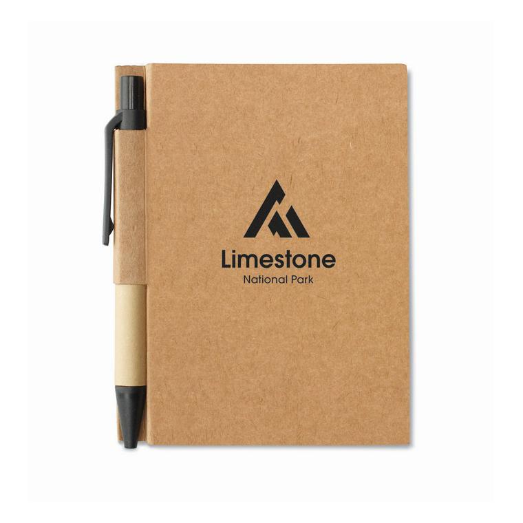 Bloc notițe cu mini pix CARTOPAD Negru