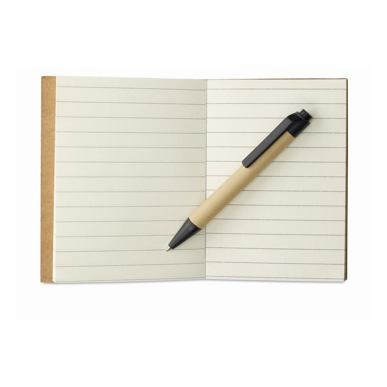 Bloc notițe cu mini pix CARTOPAD Negru