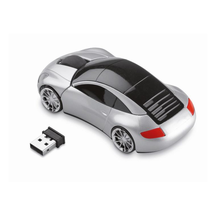 Mouse fără fir în formă mașină SPEED Argintiu mat