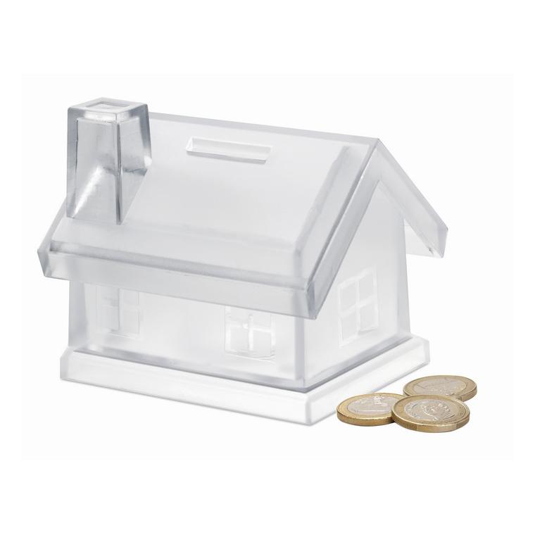 Pușculiță casă din plastic MYBANK Transparent