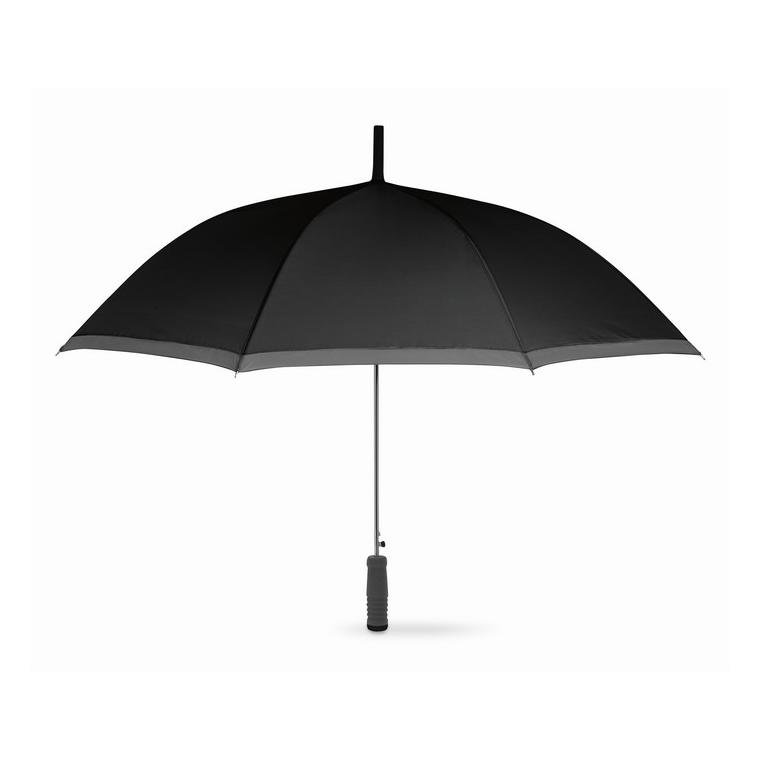 Umbrelă cu mâner din plastic CARDIFF Negru