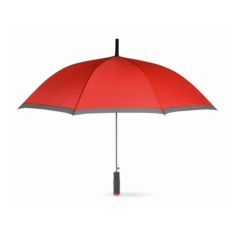 Umbrelă cu mâner din plastic CARDIFF Roșu