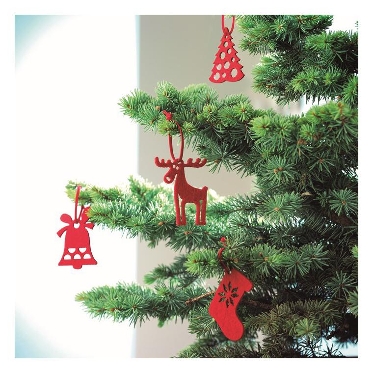 Set de 6 agățători pentru pomu ROUGE Roșu