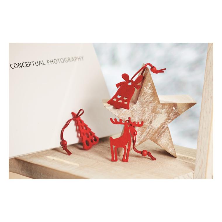 Set de 6 agățători pentru pomu ROUGE Roșu