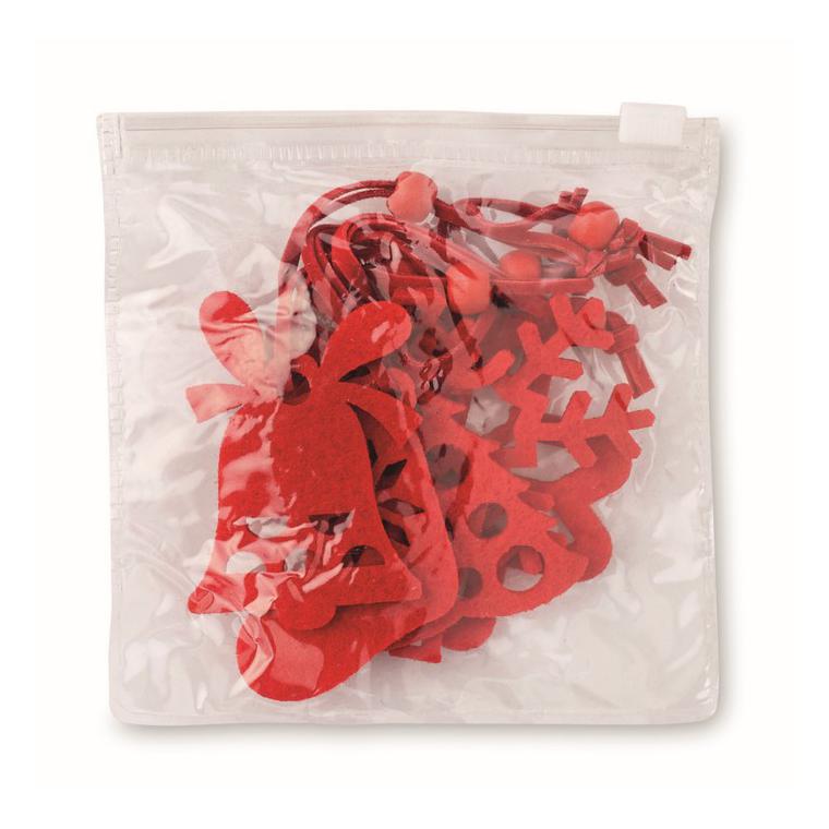 Set de 6 agățători pentru pomu ROUGE Roșu