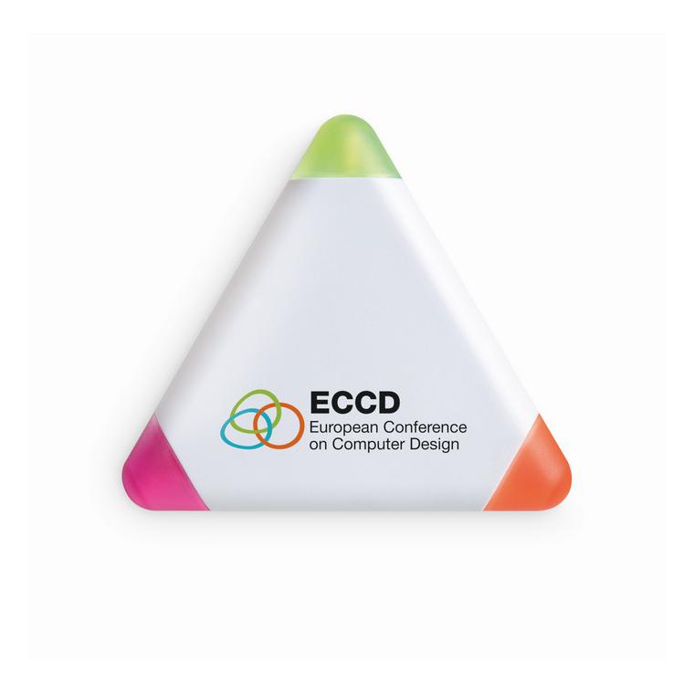 Evidențiator triunghiular TRIANGULO Alb