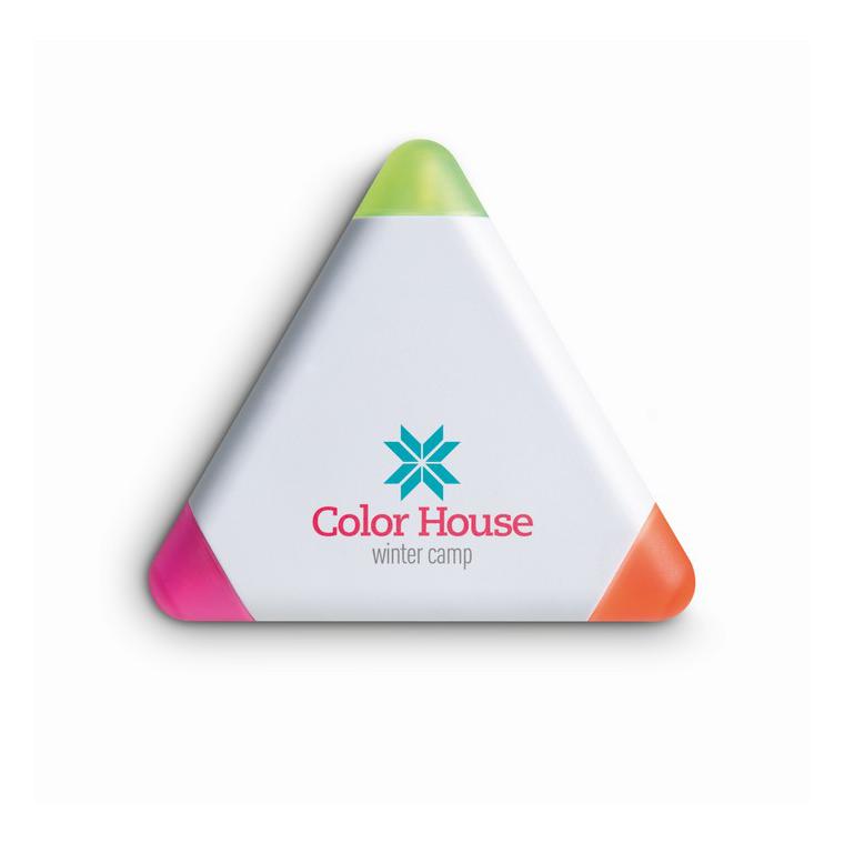 Evidențiator triunghiular TRIANGULO Alb