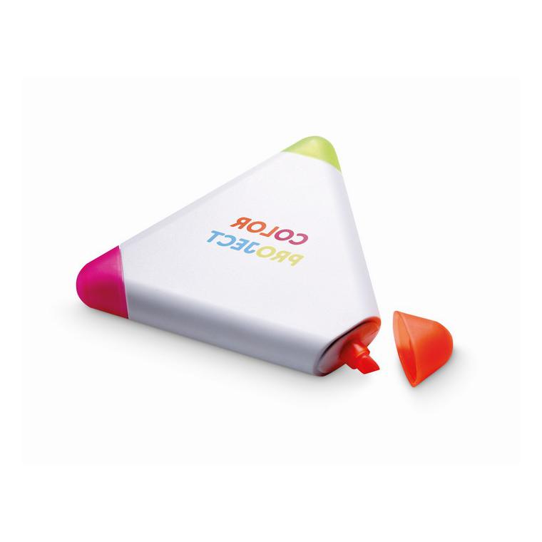 Evidențiator triunghiular TRIANGULO Alb