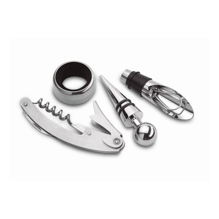 Set vin în cutie metalică WINORY Argintiu mat