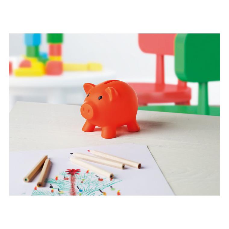 Pușculiță în formă de porcușor SOFTCO Portocaliu