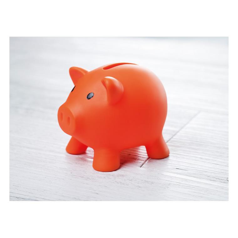 Pușculiță în formă de porcușor SOFTCO Portocaliu