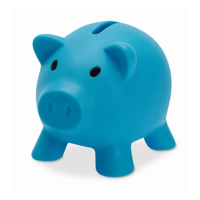 Pușculiță în formă de porcușor SOFTCO Turquoise