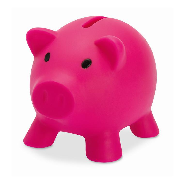Pușculiță în formă de porcușor SOFTCO Fuchsia