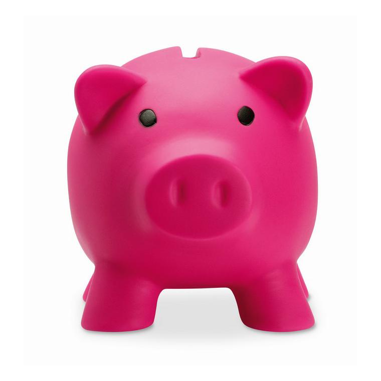 Pușculiță în formă de porcușor SOFTCO Fuchsia