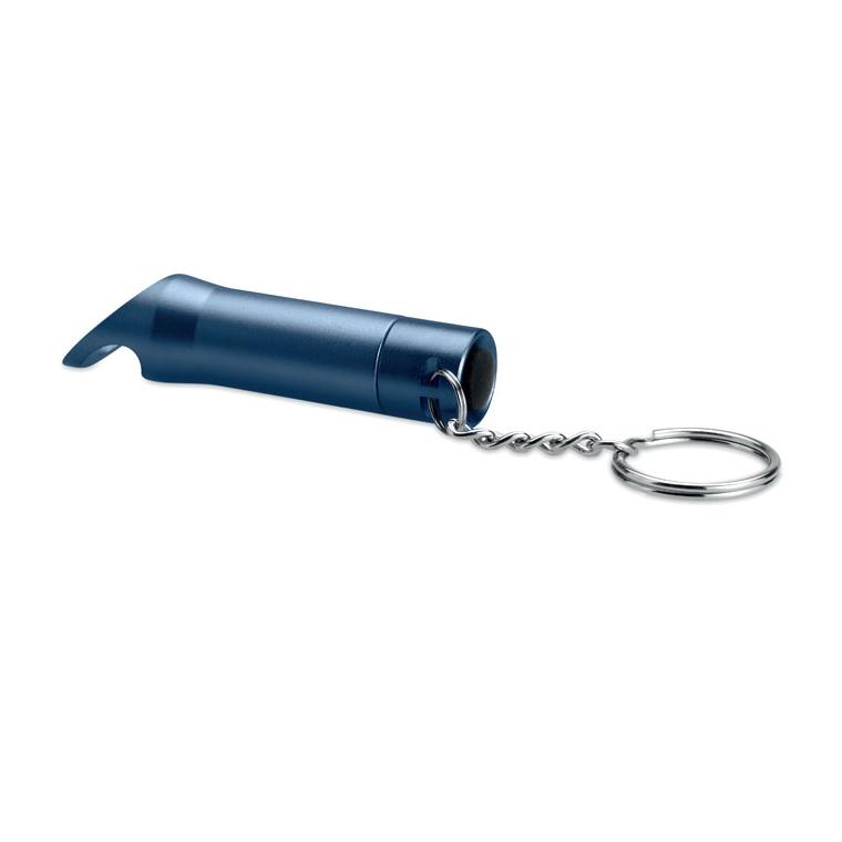 Breloc cu lanternă din metal LITOP Navy 