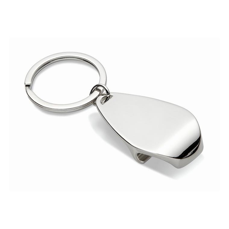 Breloc cu desfăcător de capace HANDY Argintiu lucios