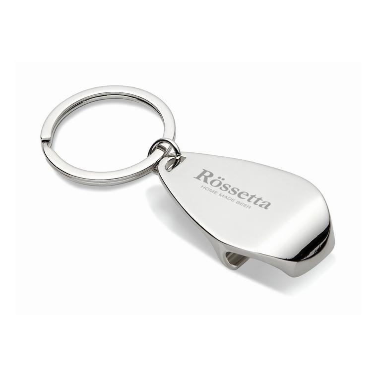 Breloc cu desfăcător de capace HANDY Argintiu lucios