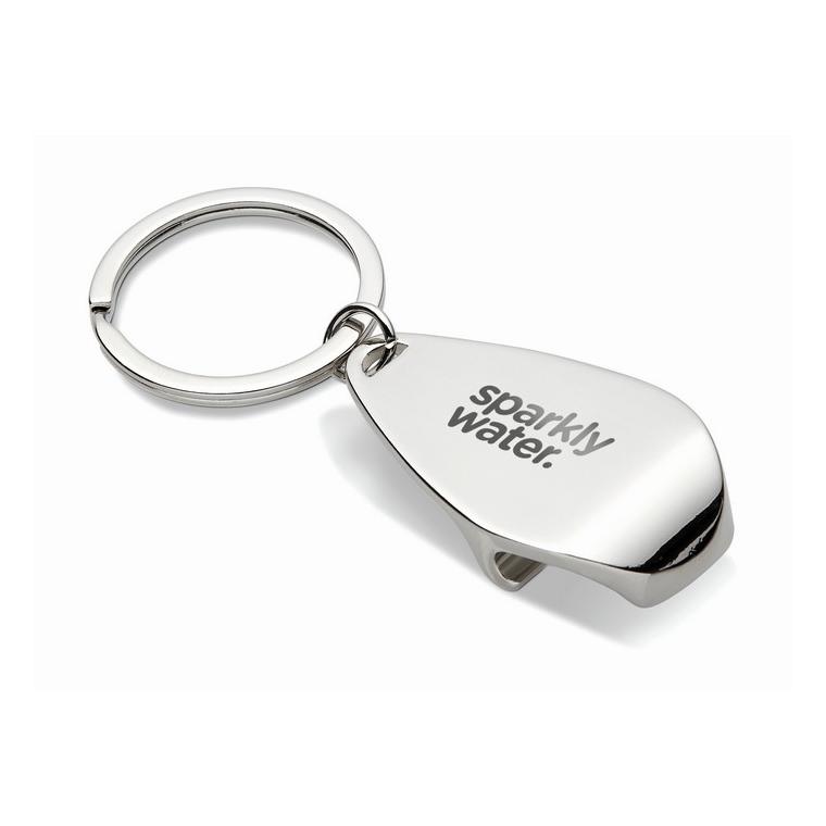 Breloc cu desfăcător de capace HANDY Argintiu lucios