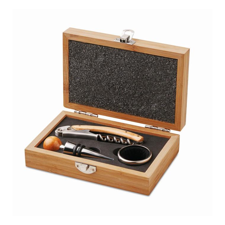 Set vin în cutie din bambus SONOMA Natur