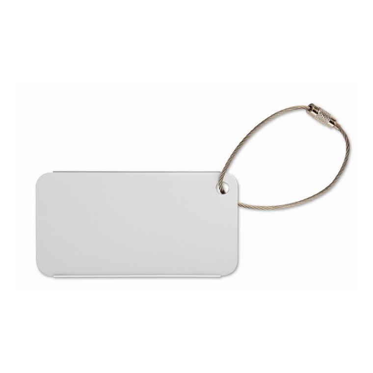 Etichetă pentru valiză TAGGY Argintiu mat