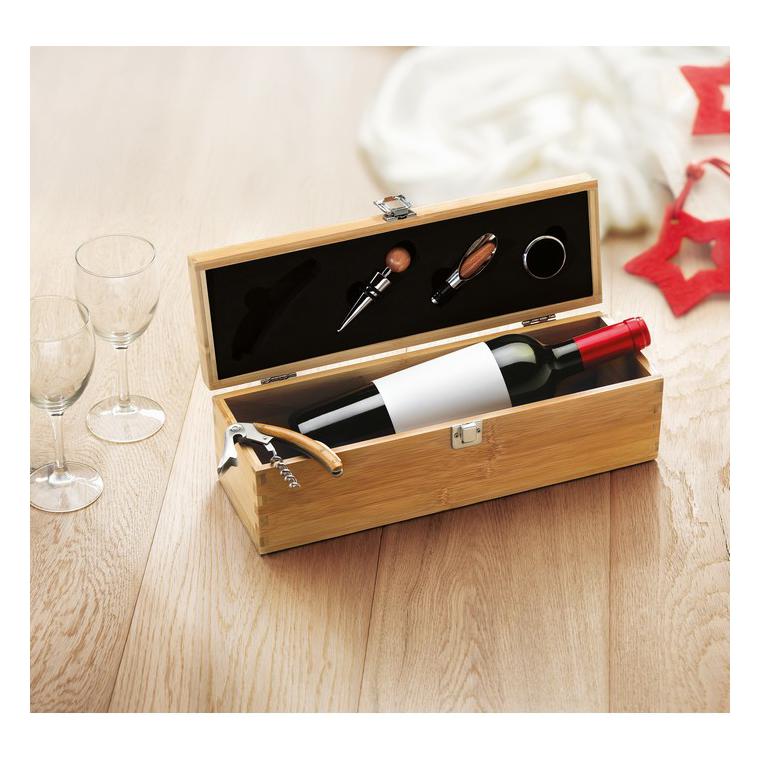 Cutie pentru sticlă de vin TARDOR Natur
