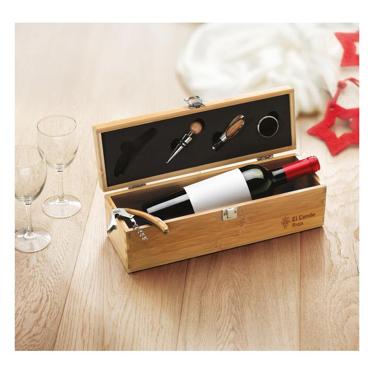 Cutie pentru sticlă de vin TARDOR Natur