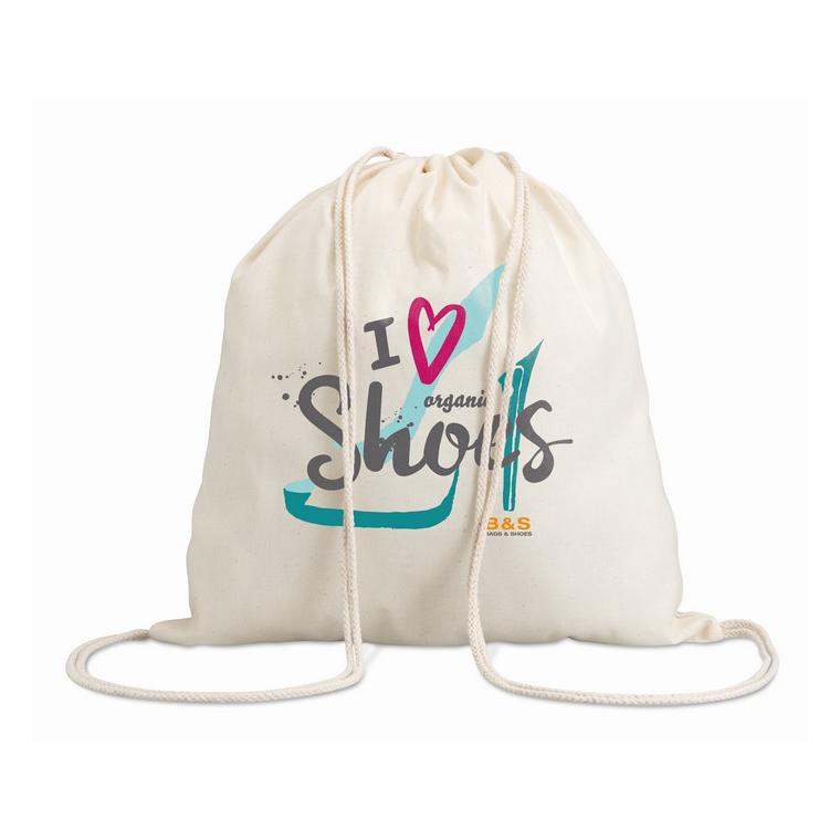 Geantă în dungi HUNDRED Bej