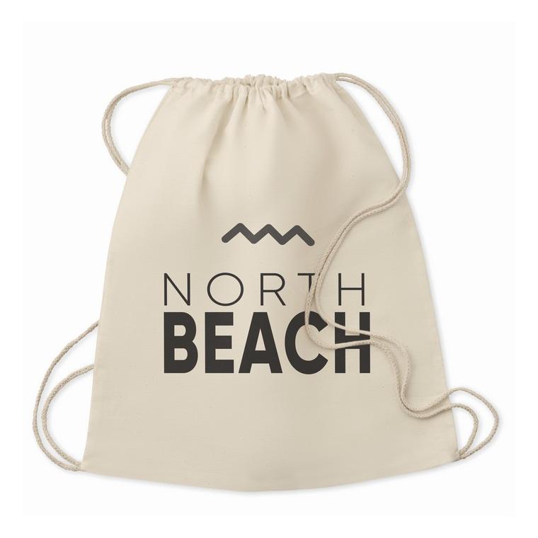 Geantă în dungi HUNDRED Bej